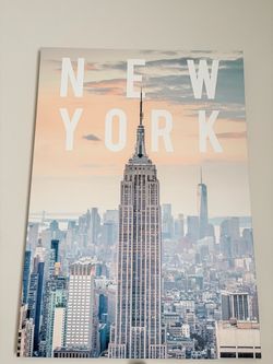 New York City Skyline Wall Art Poster