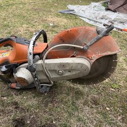Stihl TS420 Concrete Cut-Off Saw 🔥 Runs Strong