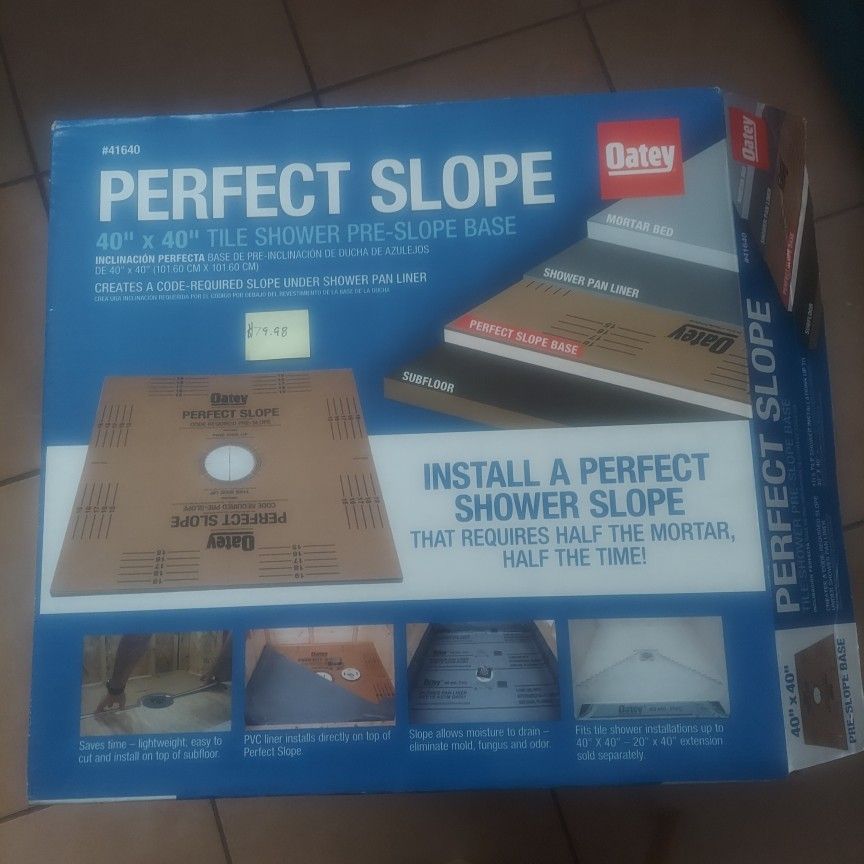 Oatey Perfect Slope 40-in x 40-in Tile Shower Pre-slope Base