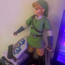 Link Figurine With Shield And Sword 