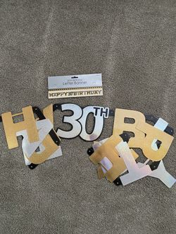 Happy 30th Birthday Banner