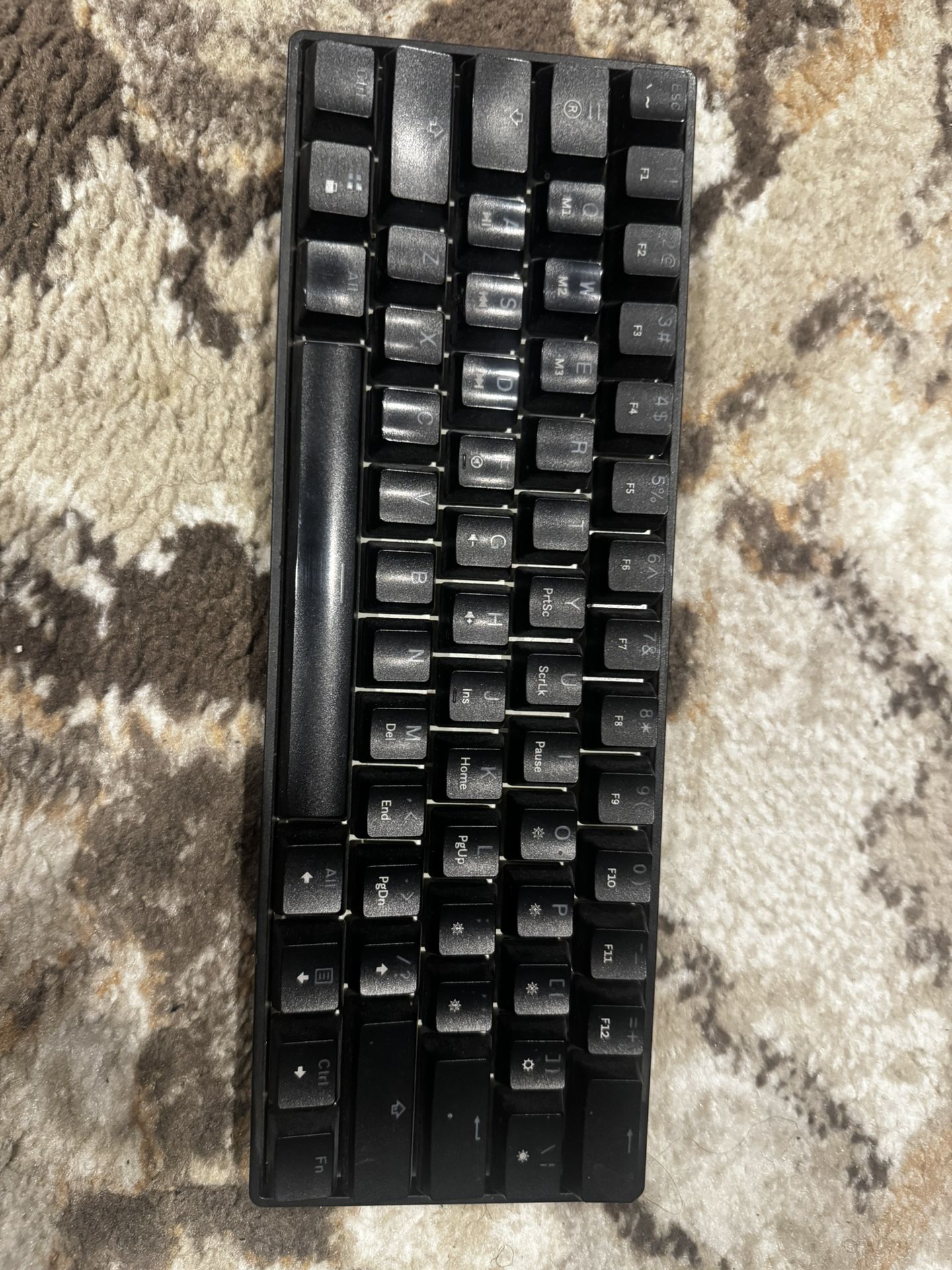 60% keyboard with rgb and mechanical switches 