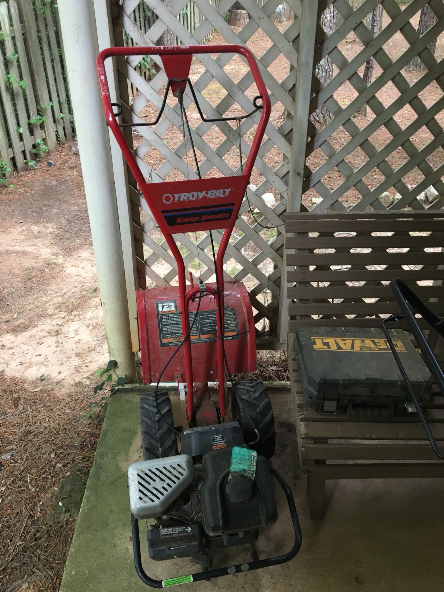 Used Troy Bilt 12210 6.5 HP Super Bronco Rear Tine Tiller - Early 2000 model