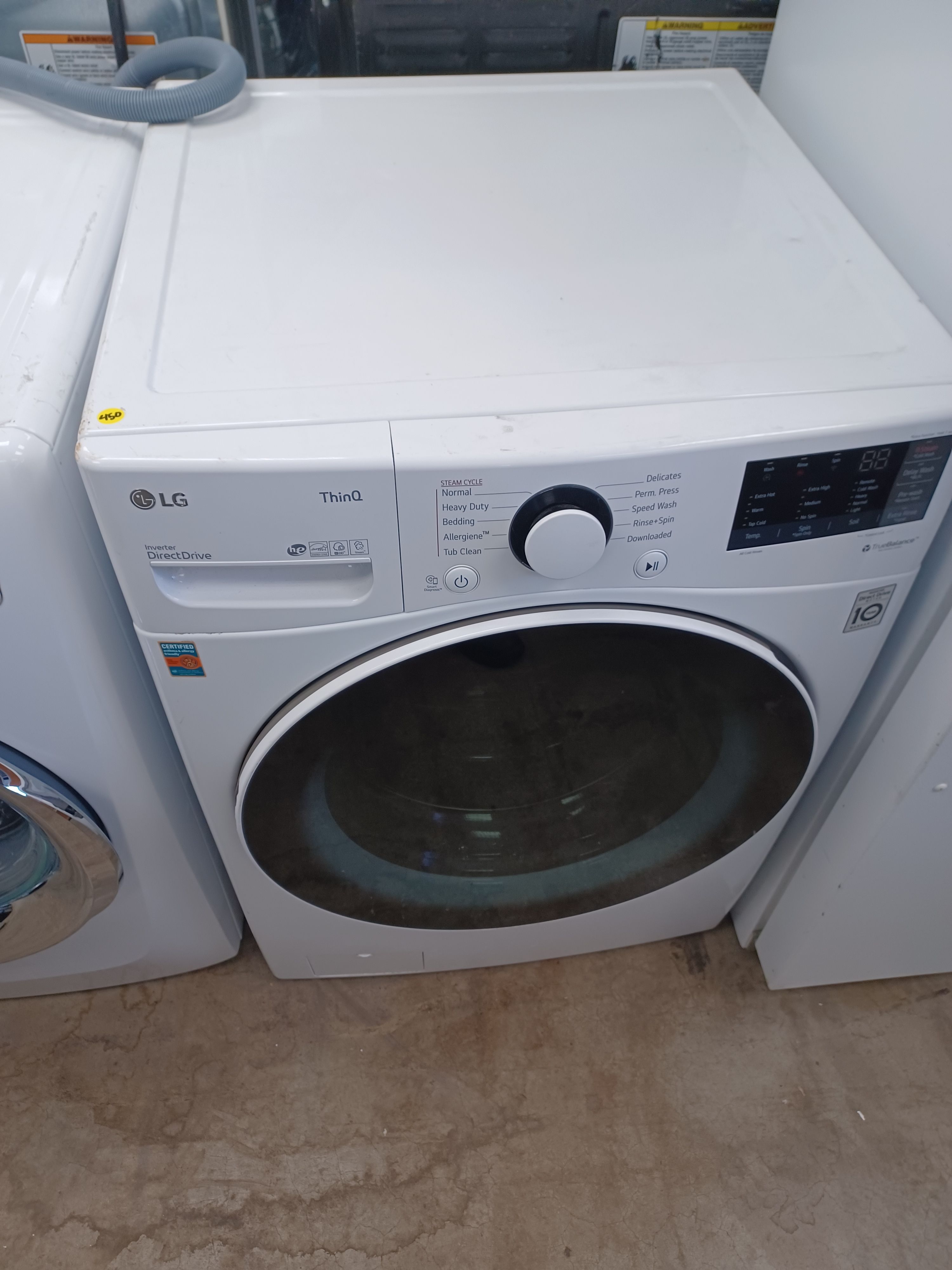 LG THINQ FRONT LOAD WASHER STACKABLE