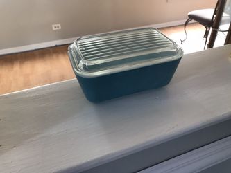 Pyrex glass over ware. - collectible light blue color