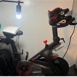 Peloton Bike Plus 2 Pair Of Shoes, Dumbbells And Mat 