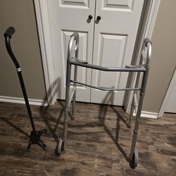 Walker and walking cane