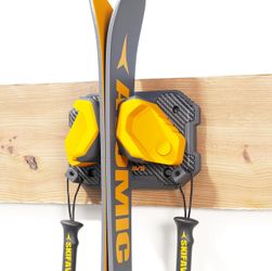 Ski & Snowboard Wall Rack for Garage Wall Fits Any Ski/board Damage-Free