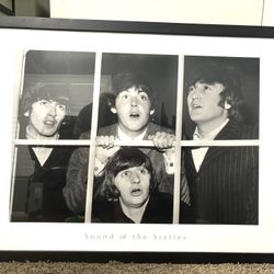 The Beatles Rare Framed Poster From Z Gallerie