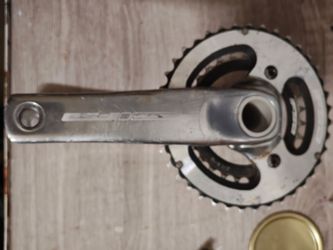 Bicycle Crankset with Triple Chainrings