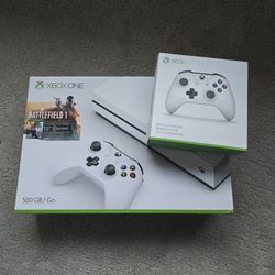 New XBox One S 500GB Battlefield 1 Bundle + Extra Controller