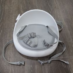 Skip Hop booster seat for dining table, grey and white