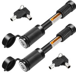 METOWARE Trailer Hitch Lock Hitch Receiver Pin Lock Fits Class III IV V And 2”- 3-1/2" Receiver With 5/8" Dia 4” Lock Pin And 8 Anti-Rattle Rubber O-R