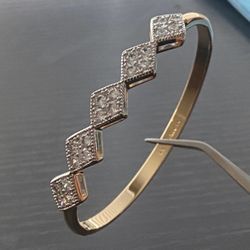 14k gold plated bracelet