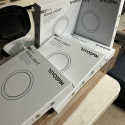 Set Of 5-Revospin 10” ring light Best for 360 spinner In box brand new USB connector 