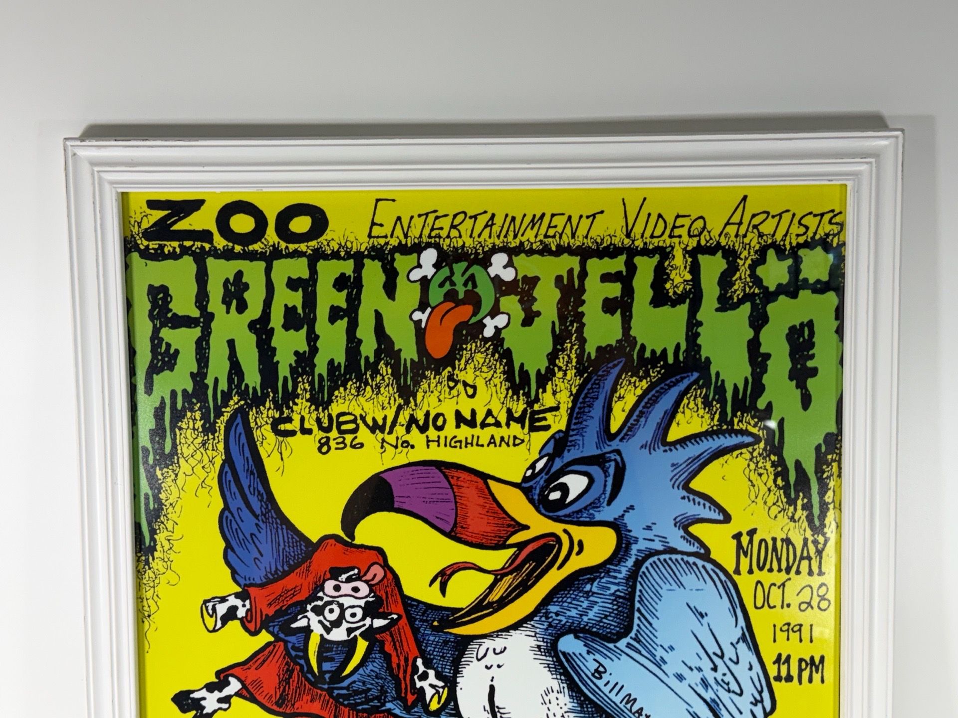 TOOL GREEN JELLO サイン入り ポスター 1991トゥール 1991 GREEN JELLO/TOOL Cereal Killer Framed Concert Poster SIGNED