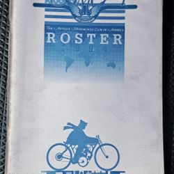 RARE Vintage 1994 AMCA Antique Motorcycle Club Membership Roster