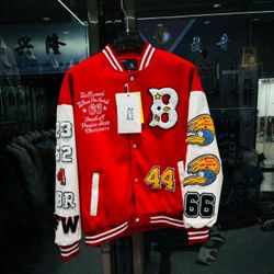 SCREENSHOT VARSITY JACKET 3202 Mens Streetwear Urban Padding Quilted Linning Heavy Fashion Jacket