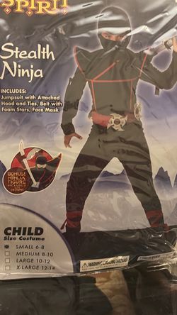 Stealth Ninja Halloween Costume $12.00
