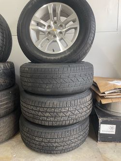 18” Chevy Factory Wheels and Tires 6Lug