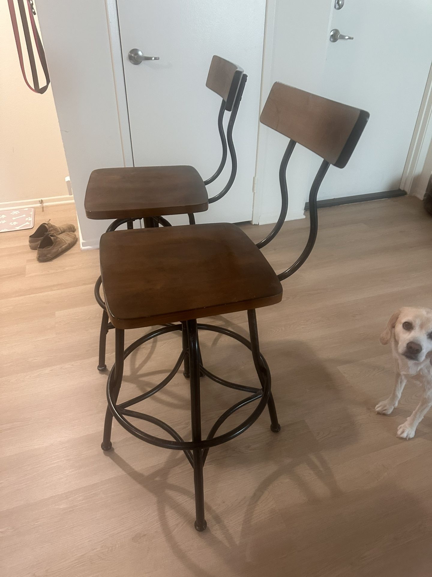 2 Adjustable Bar Stools