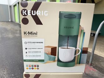 New Keurig K-Mini Coffee Maker Evergreen Single Serve K-Cup Brewer Compact Small Space