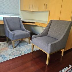World Market Gray Armchair  Each $45