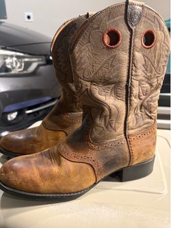 Ariat Leather Youth Cowboy Boots