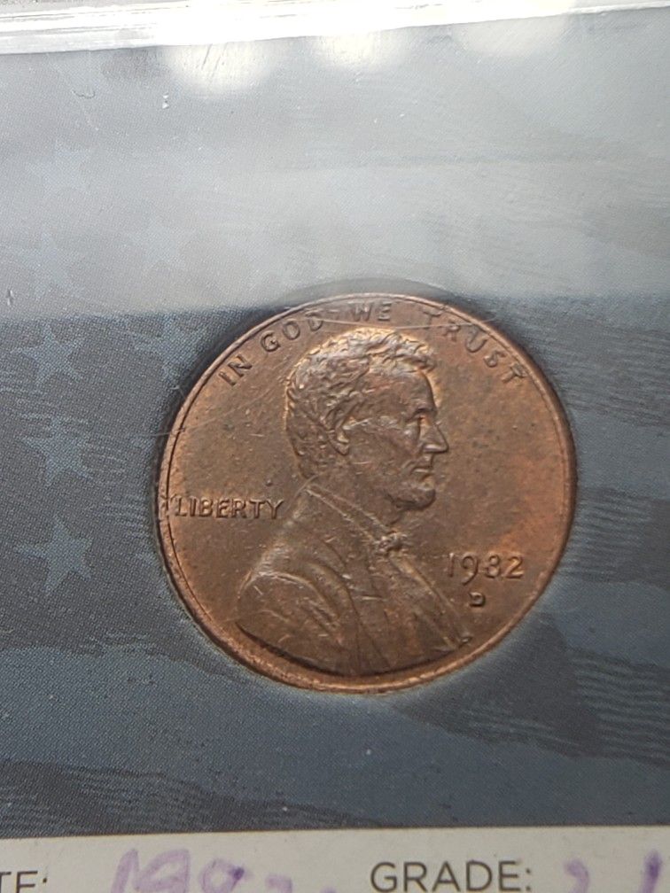 1982 D Weight  3.1 Penny Small Date