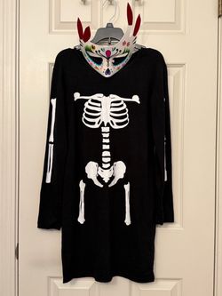 Halloween Skeleton Costume and Mask