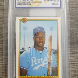 1990 Bowman ERROR Bo Jackson, despite being labeled as #217 Tony Gwynn