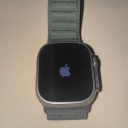 Apple Watch Ultra GPS + Cellular 49mm Natural Titanium Case with Green - $100
