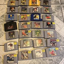 N64 Games Prices Are In Description