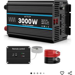 12v 3000 Watt Power Inverter with remote.
