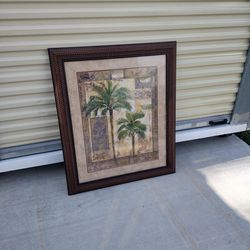 High end Florida palm tree style art work