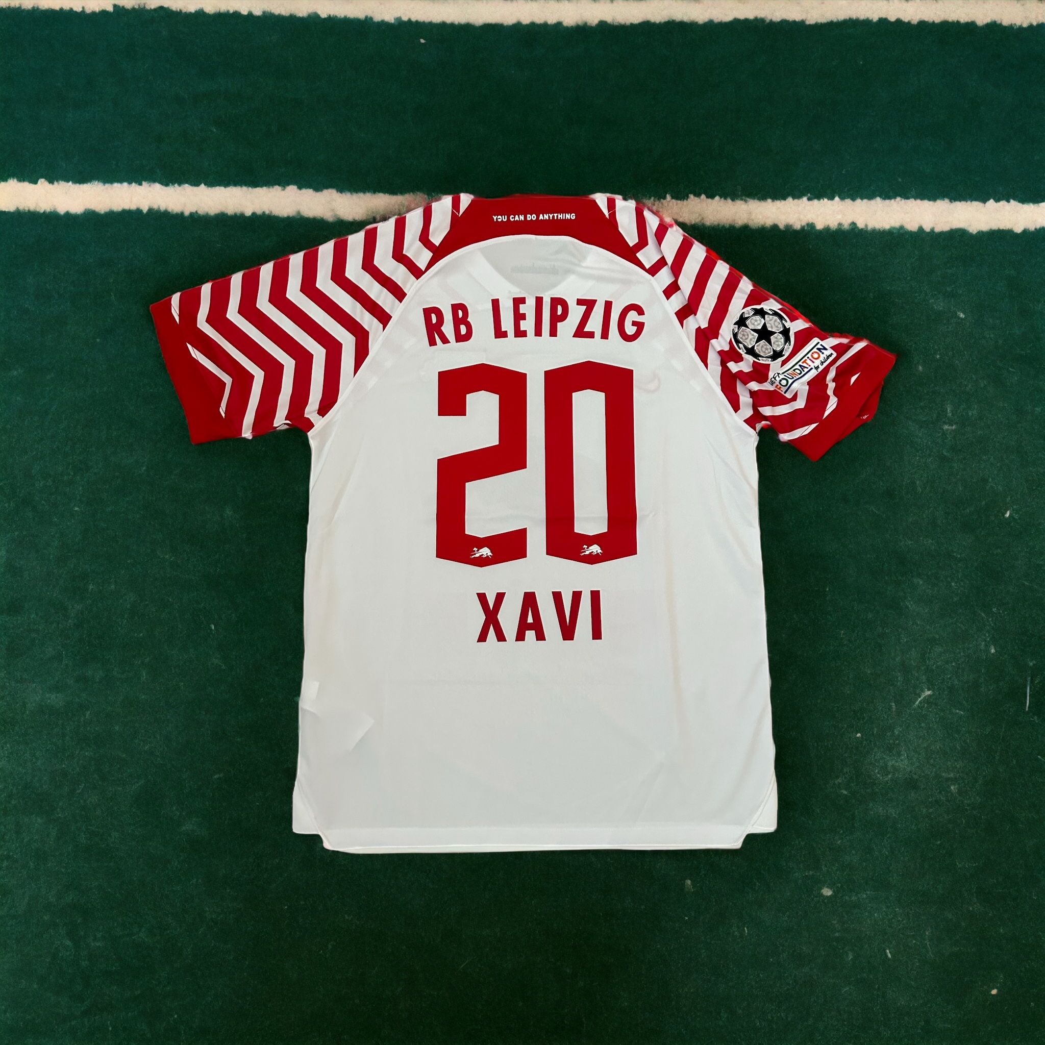 RB Leipzig 23/24 Xavi Simons #20 Soccer Jersey UCL Home white Men’s Regular size