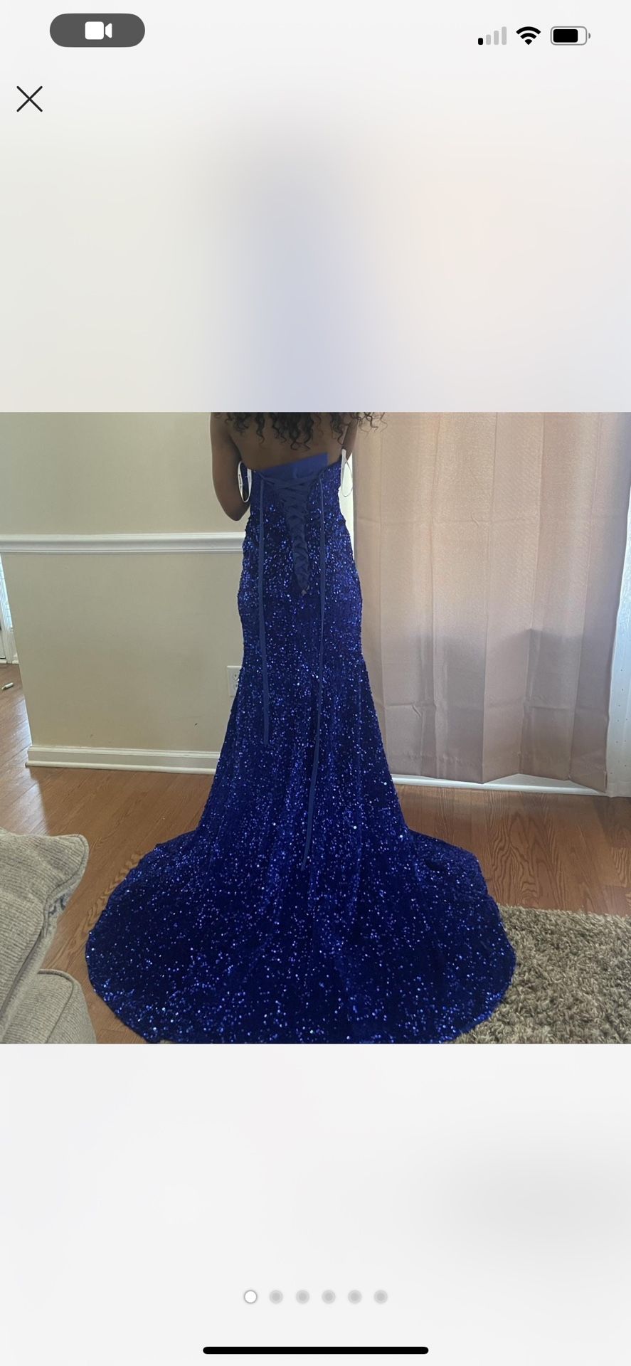 Blue prom dress