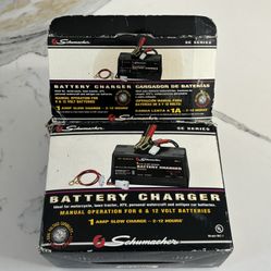 SCHUMACHER MC-1 MANUAL BATTERY CHARGER 1-AMP 6V/12V