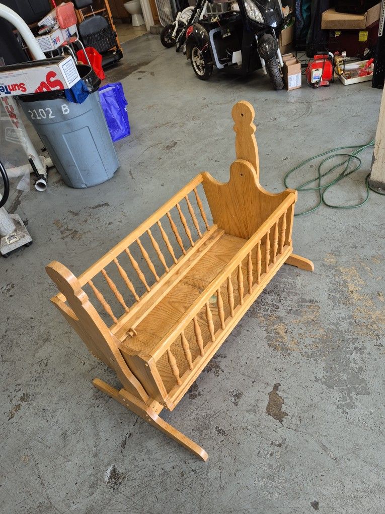 Vintage Wood Handcrafted Doll