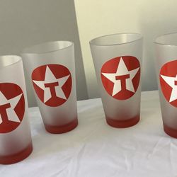 Set Of 4 - Collectible “Texaco Gas Company” Drinking Glasses - Never Used