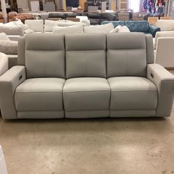 Wren Leather Power Reclining Sofa 