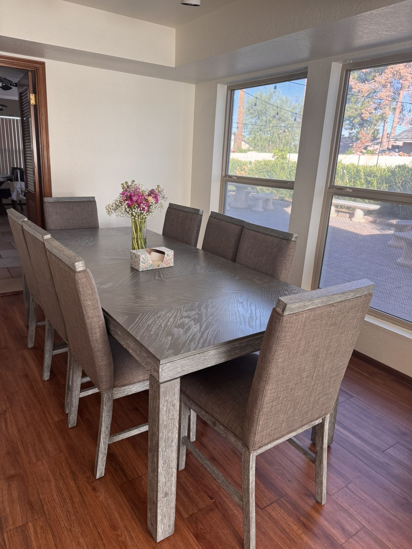 Dining Room Table And 8 Chairs