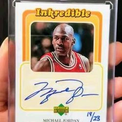 1997-98 Upper Deck Inkredible Michael Jordan Lvl 2 Auto 18/23