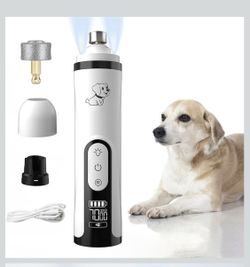 Pro Nail Grinder Cordless with LED Light & 3 Speeds for Dogs and Cats, Dog  Nail Trimmer with 2000mAh Long-Lasting Battery for Thick Nails