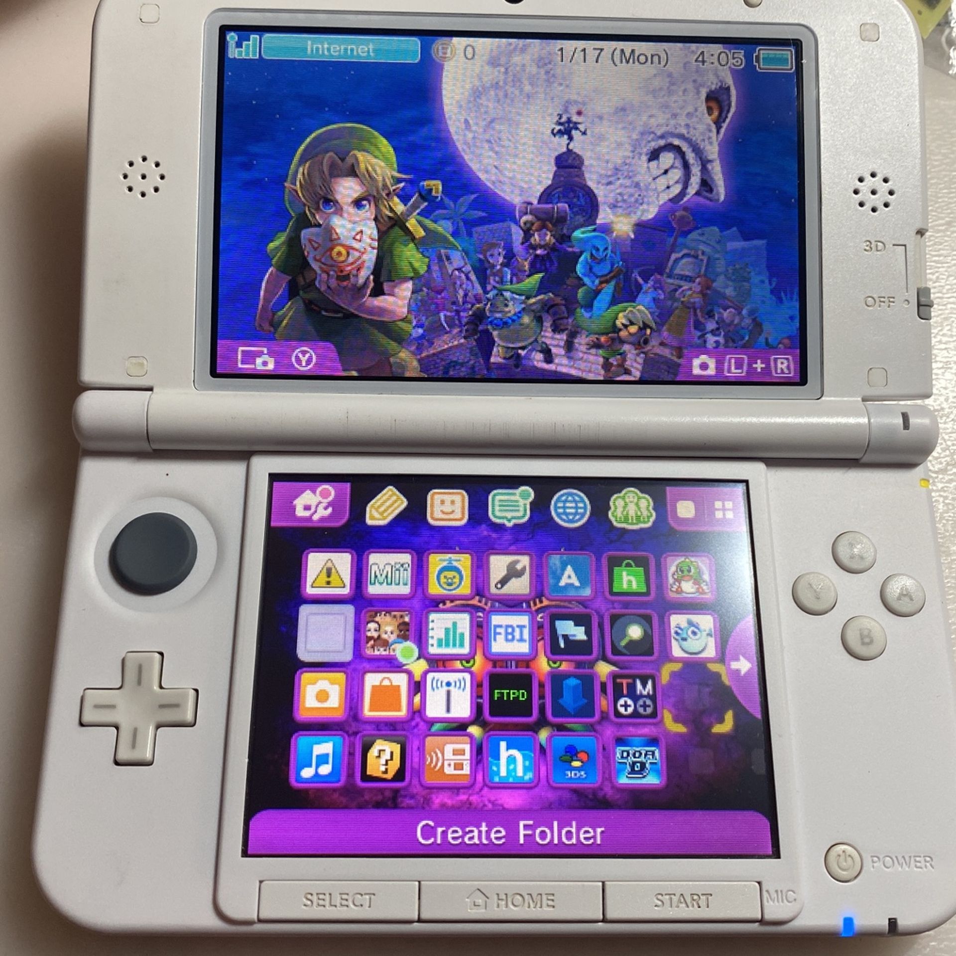 Nintendo 3DS XL Pink In Good Condition With 128gb SD