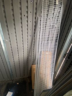 Metal shelving