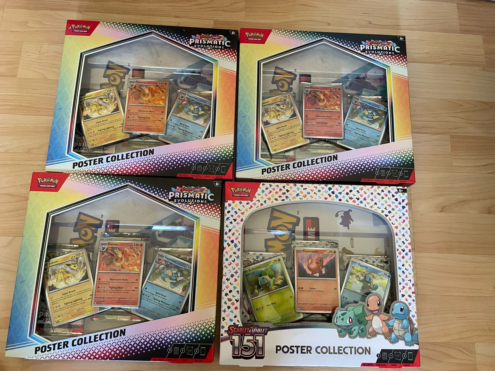 Pokémon Prismatic Evolutions And 151 Poster Collection Boxes