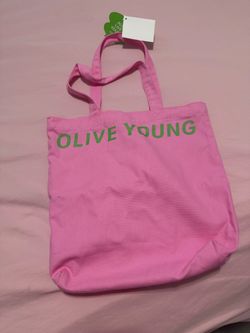 Olive Young Tote Bag - pink