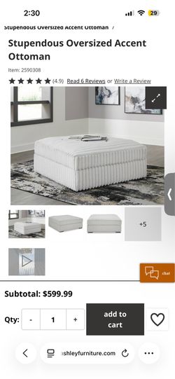 Stupendous Oversized Accent Ottoman