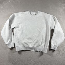 Aritzia Tna Sweat Fleece Women’s M Gray Full Zip Cozy Fleece Crewneck #1955